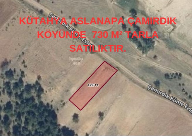 KÜTAHYA ASLANAPA ÇAMIRDIK KÖYÜNDE  730 M² TARLA SATILIKTIR. - KÜTAHYA ASLANAPA fotoğraf 5